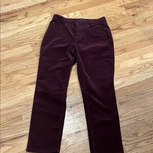 Talbots Rich Burgundy Straight Leg Pants